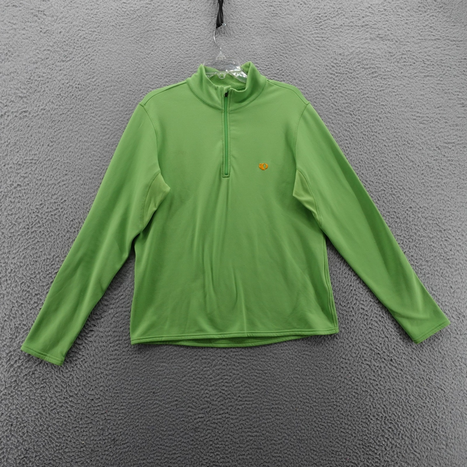 Pearl Izumi Long Sleeve 1/4 Zip Pullover Medium Green Mens Running Athletic